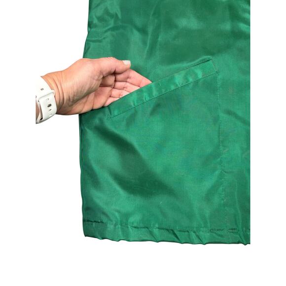 Vintage Dekalb Seed Co Fleece Lined Jacket Men's Large Green Front Snap Retro - Picture 3 of 11